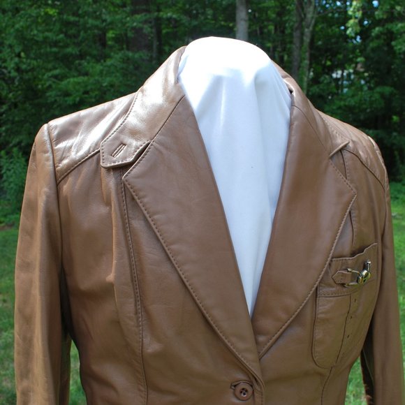 Vintage Etienne Aigner Equestrian Leather Jacket - Picture 3 of 14